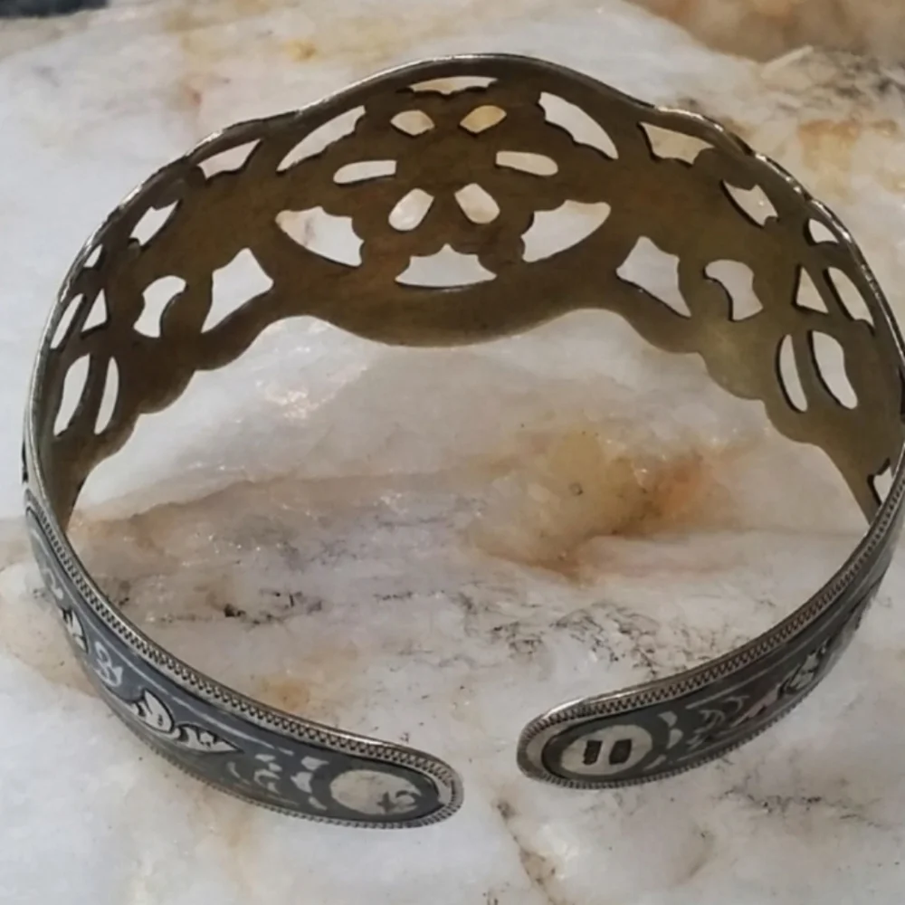 Europe Designer Silversmith Sterling Silver 925 Bracelet Diamond Cut Filigree